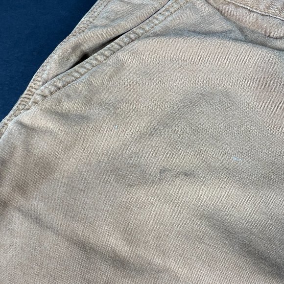 Carhartt Jeans 38x30 Brown Faded Dungaree Fit Carpenter Workwear Denim Tag 38x30 - Picture 2 of 16